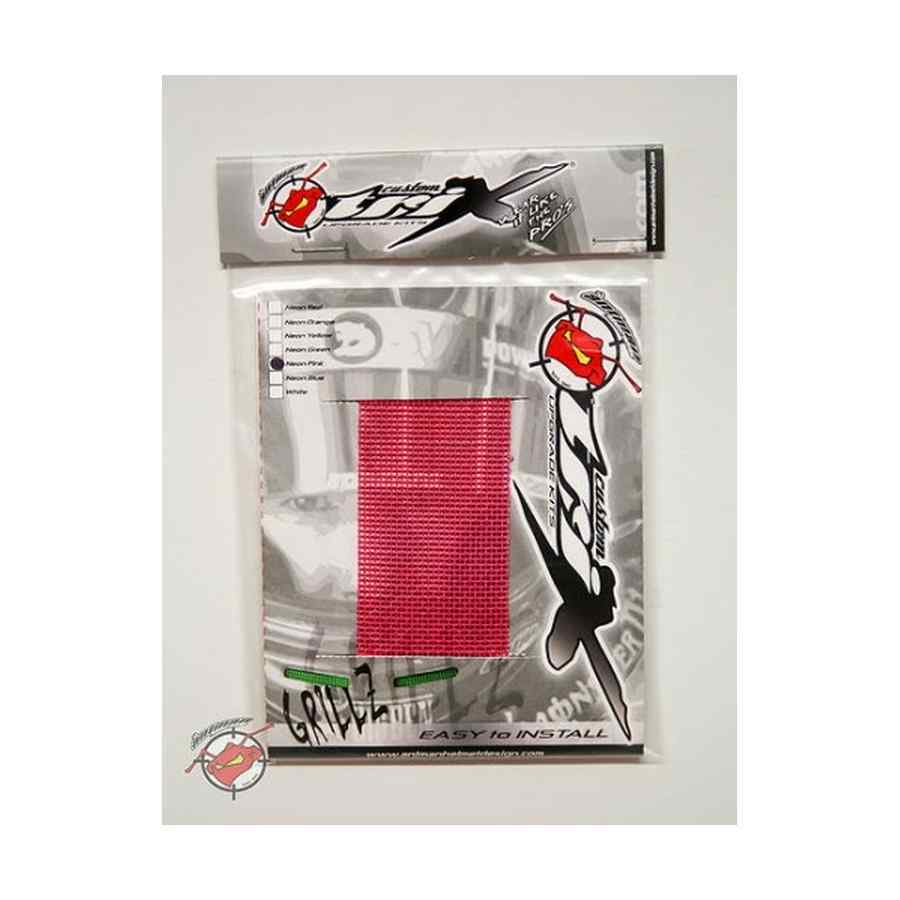 Grillz ventilatierooster voor kart- en autosporthelm kleur neon roze