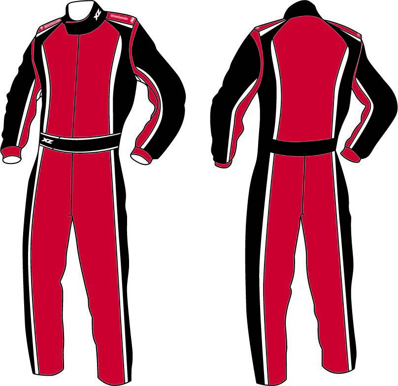 X'Zuit kartingpak met CIK-FIA homologatie made to measure patroon 9