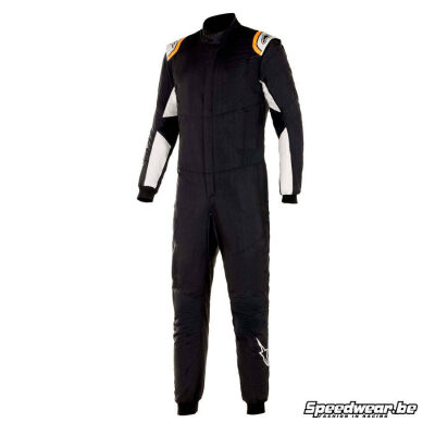 Alpinestars Race overall Hypertech V2 - Zwart Wit Fluo Oranje