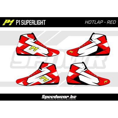 P1 CustomDesign Schoen HOTLAPS Rood