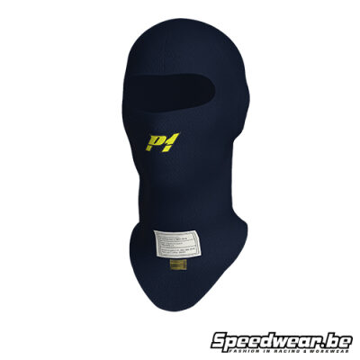 P1 Advanced Racewear X-Flow Balaclava – FIA Approved – Navy Blue – Large